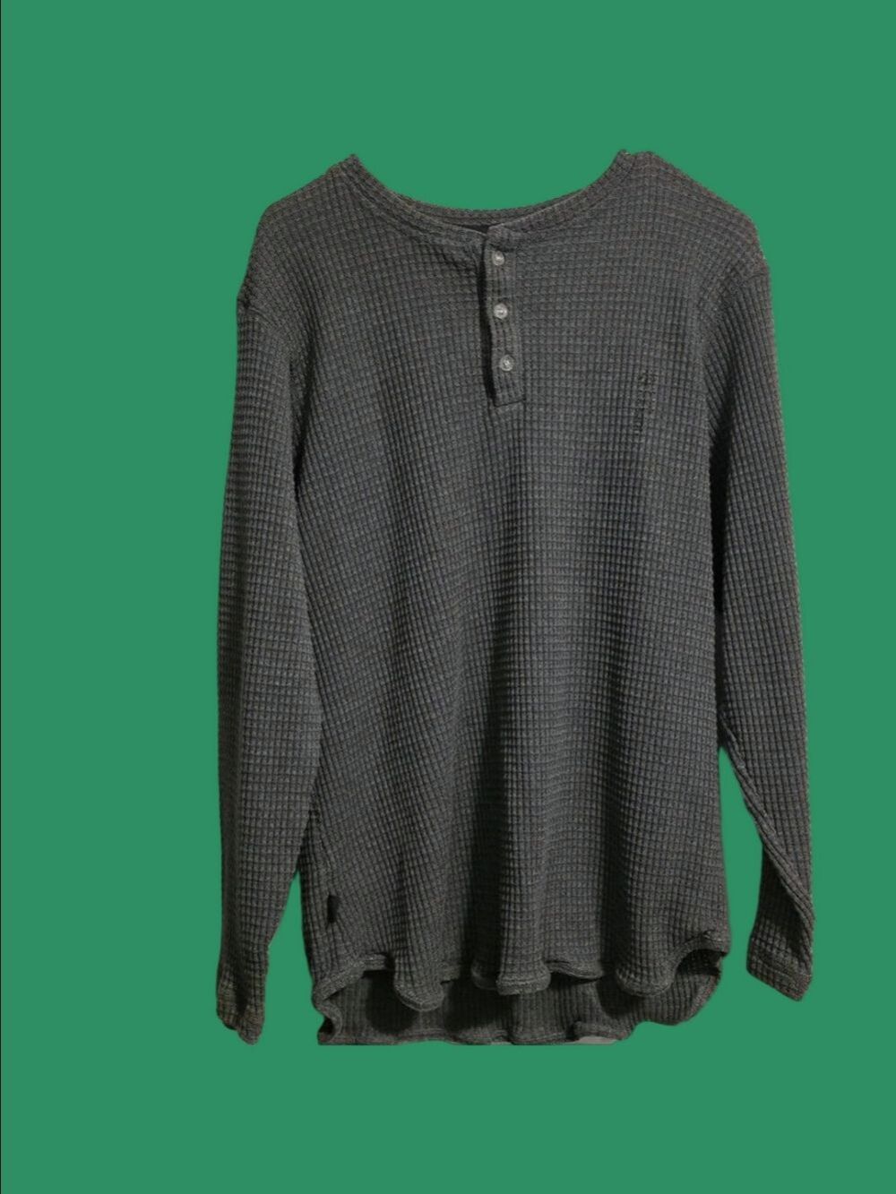 4/$67 Deal! Red Dragon Gray Long Sleeve Henley Shirt